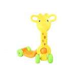 Kolobežka v tvare žirafy - žltá